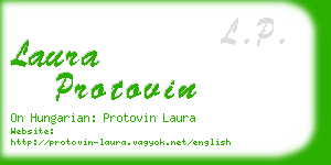 laura protovin business card